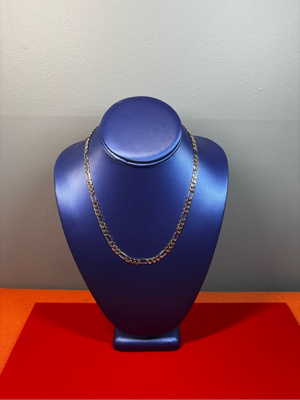 Classic Women's 14k Gold Filled Figaro Chain Necklace ( Unisex )